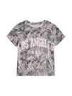 Camiseta masculina RoseSeek Camo Maple Leaf Print 13Y Summer