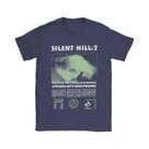 Camiseta Masculina Silent Hill 2 De Algodão Casual Com Manga Curta E Gola Redonda, Roupas Para
