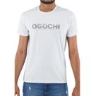 camiseta masculina silm branca ogochi