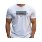 Camiseta Masculina Slim Fit - Algodão, Estampa Los Angeles - Casual e Esportiva