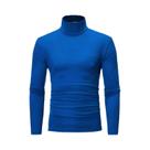 Camiseta Masculina Slim Fit Básica De Gola Alta Casual, Pullover Fashion Para Outono E Primavera Camiseta Masculina Slim Fit Básica De Gola Alta Casual, Pullover Fashion Para Outono E Primavera