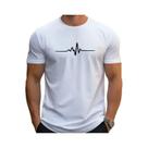 Camiseta Masculina Slim Fit De Algodão Com Estampa Gráfica Casual De Verão, Gola Redonda E Manga