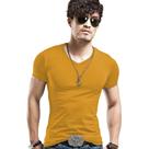 Camiseta Masculina Slim Fit Gola V Camisa Justa Cores Camiseta Masculina Slim Fit Gola V Camisa Justa Cores