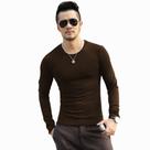 Camiseta Masculina Slim Fit Justa Manga Longa