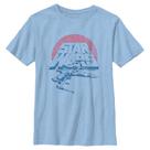 Camiseta masculina STAR WARS Vintage X-Wing Fighter azul claro Camiseta masculina STAR WARS Vintage X-Wing Fighter azul claro