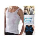 Camiseta Masculina Térmica de Compressão para Atividades Físicas com Painel Redutor de Abdômen