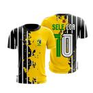 Camiseta Masculina Torcida da Fiel Brasil Dry fit premium torcedor SELECOR -
