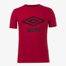 Camiseta Masculina Umbro Sport Graphic Fan 2022 - Vermelho