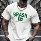 Camiseta Masculina Unissex Brasil Bandeira Copa do Mundo Esilosa Moderna
