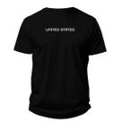 Camiseta Masculina - United States Preta