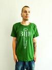 Camiseta Masculina Verde Because He Lives Fé Cristã Coroa