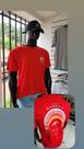 Camiseta masculina vermelha