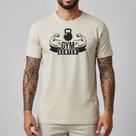 Camiseta Masculina Vestuário Exclusivo Fio Premium Toque de Seda Off White Camisa Estilo Streetwear Performance Blusa Branca Maromba Presente Homens