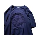 Camiseta Masculina Vintage Com Estampa 3D De Selo De Aço, Manga Curta, Casual E Solta Para Casais