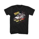 Camiseta Masculina Vintage Com Estampa De Carro Do Filme Regresso Ao Futuro, Camiseta De Verão De