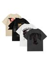 Camiseta masculina VIPWOLF de 4 peças com estampa Y2K, manga curta Camiseta masculina VIPWOLF de 4 peças com estampa Y2K, manga curta