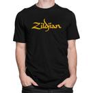 Camiseta Masculina Zildjan Drums Rock Camisa 100% Algodão