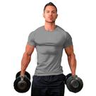 Camiseta masculina ZUEVI de algodão, slim fit, musculação atlética