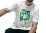 Camiseta medusa oversized offwhite streetwear marca CAPI Camiseta medusa oversized offwhite streetwear marca CAPI