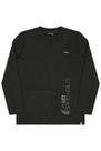 Camiseta meia malha manga longa lamon preto