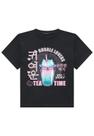 Camiseta Menina Juvenil Preto Vic Vicky Camiseta Menina Juvenil Preto Vic Vicky