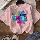 Camiseta Menina Over Estampa Exclusiva Stich Camiseta Menina Over Estampa Exclusiva Stich