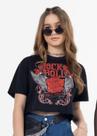 Camiseta Menina Teen Juvenil Preta Bobby Lulu