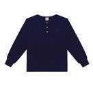 Camiseta Menino em Malha Crochê Turquia Marinho - Alakazoo