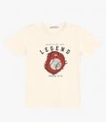 Camiseta Menino em Meia Malha Trick Nick Off White