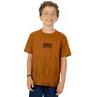Camiseta Menino Kyly em Algodão Estampa Degradê Gamer Marrom Camiseta Menino Kyly em Algodão Estampa Degradê Gamer Marrom