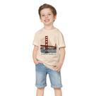 Camiseta Menino Milon Algodão Estampa San Francisco Bege Camiseta Menino Milon Algodão Estampa San Francisco Bege