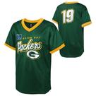 Camiseta Mesh com Decote em V Infantil Outerstuff NFL Green Bay Packers Tamanho M