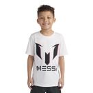 Camiseta Messi Boys' Lifestyle de manga curta branca Camiseta Messi Boys' Lifestyle de manga curta branca