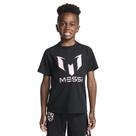 Camiseta Messi Boys' Lifestyle de manga curta com logotipo justo