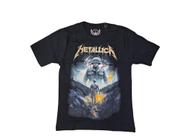 Camiseta Metallica One Blusa Com Costas Banda Rock Mrp006