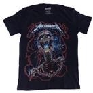 Camiseta Metallica Preta caveira ride the lightning BO527 RCH