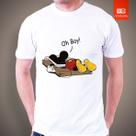 Camiseta Mickey Oh No Camisa Divertida 100% Algodão
