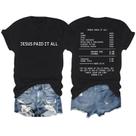 Camiseta Migxsaf Christian Faith God Jesus Bible Verse Women