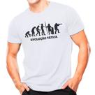 Camiseta Militar Estampada Evolução Tática Branca