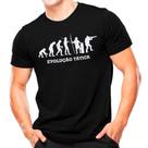 Camiseta Militar Estampada Evolução Tática Preta