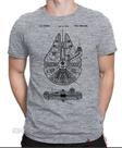 Camiseta Millenium Falcon Han Solo Star Wars Camisa Geek