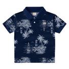 Camiseta Milon Infantil Manga Curta Farol Azul Marinho