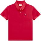 Camiseta Milon Roupa Infantil Gola Polo Vermelha Clássica Básica Manga Curta