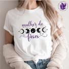 Camiseta Mística Lua Mulher de Fases