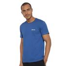 Camiseta Mizuno Basic Logo Masculina - Branco/Azul