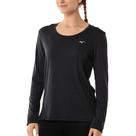 Camiseta Mizuno Nirvana Manga Longa - Preta