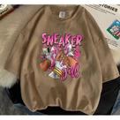 Camiseta Moda Feminina Sneaker Girl Streetwear