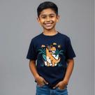 Camiseta Moda infantil estampada Dino De oculos Camiseta Moda infantil estampada Dino De oculos