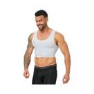 Camiseta Modeladora Sem Costura Para Homens, Sem Mangas, Ajuste Slim, Alta Elasticidade, Roupa