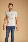 Camiseta Molécula Lado Avesso Cinza